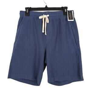 Velvet by Graham & Spencer Mens Chase Sweat Shorts Sz Small Blue 100% Cotton NWT